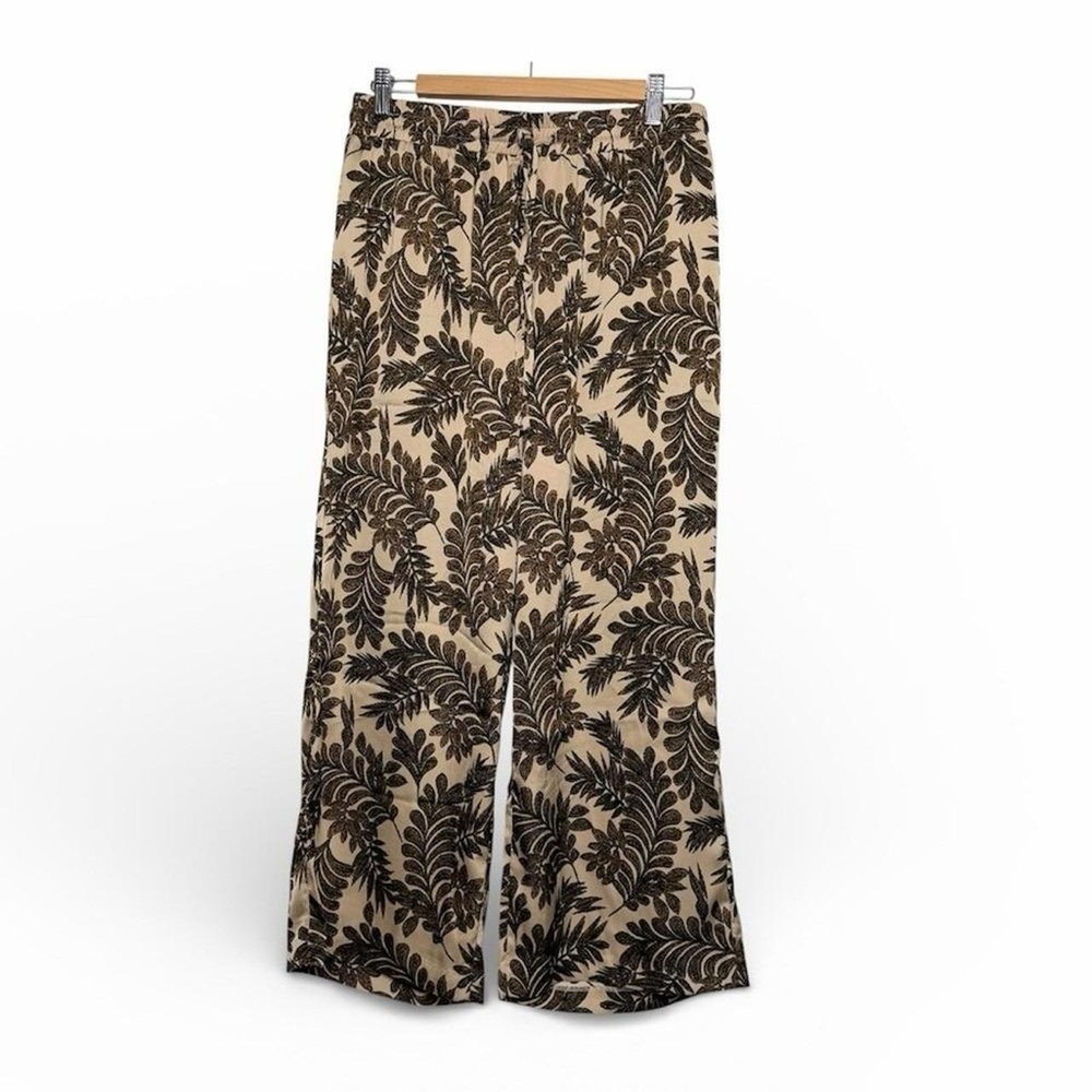 Rafaella  Wide Leg flowy cropped pull on Pants small